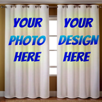 Custom Curtain Of Your Photo Your Design (Premium Velvet Or Textured Fabric)