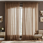 Plain Sheer Curtain - Brown
No Sales Tax Collected outside New York. Free Shipping to 48 states. Please visit Shipping Policy
DecorPassionsPlain Sheer Curtain - Brown