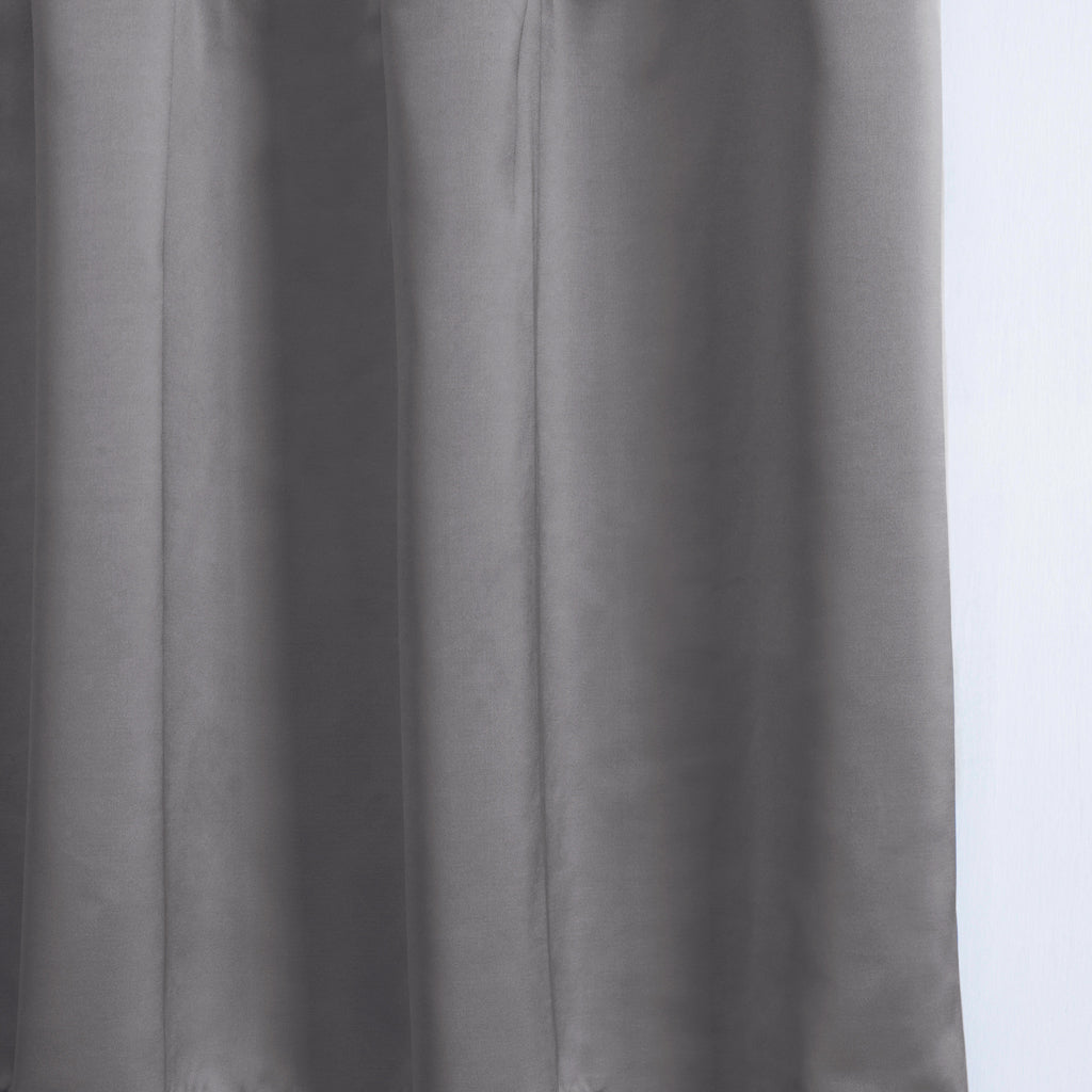 LUSTER - Satin semi sheer - Dark SteelLuster collection, featuring satin silky finish semi-sheer fabric, comes in a variety of colors. Dark steel is a unique rich luminous brown undertone black steel colDecorPassionsLUSTER - Satin semi sheer - Dark Steel