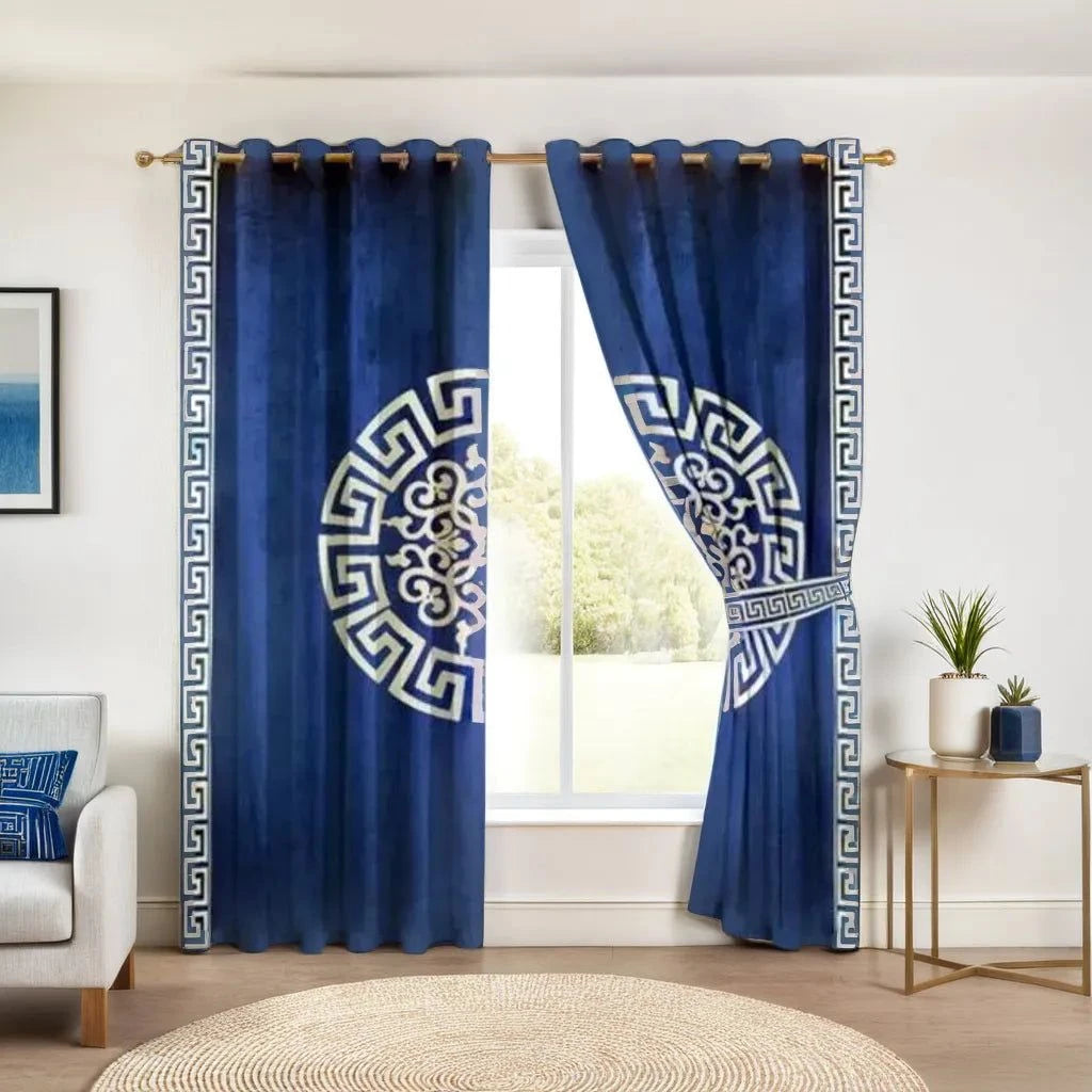 Eyelet Pattern Lasercut Curtain / Drapes In Premium Velvet Fabric
No Sales Tax Collected outside New York. Free Shipping to 48 states. Please visit Shipping Policy
DecorPassionsEyelet Pattern Lasercut Curtain / Drapes