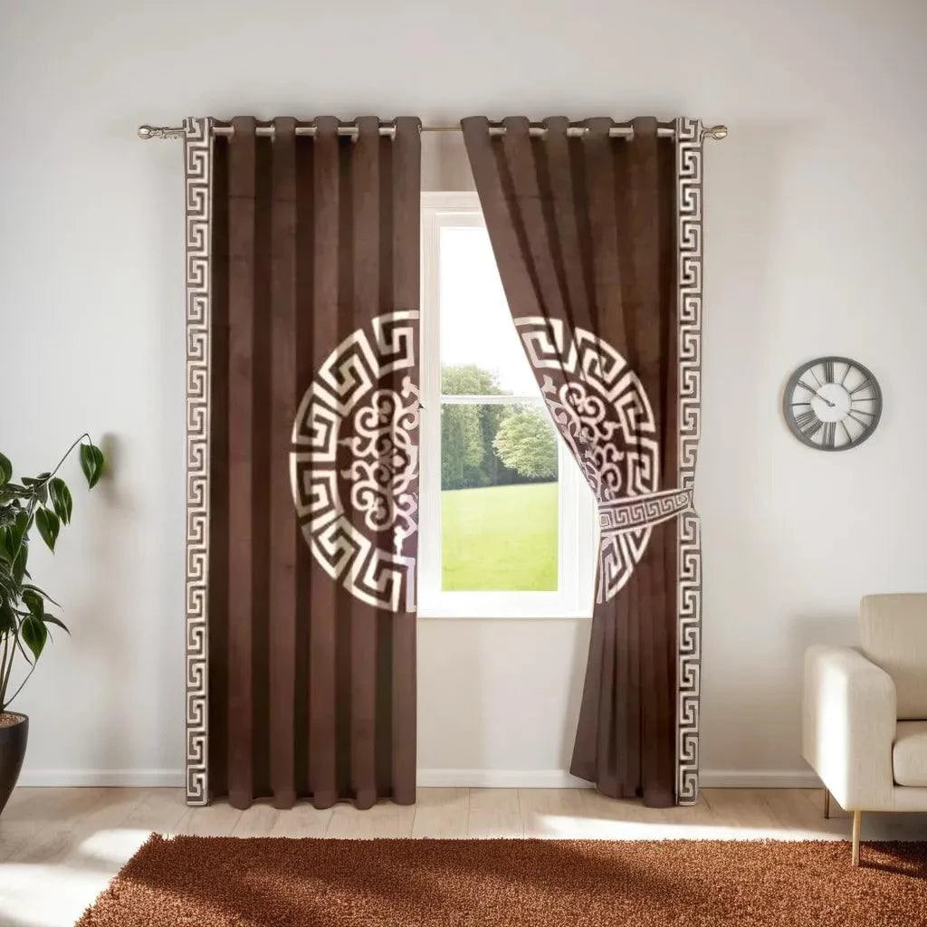 Eyelet Pattern Lasercut Curtain / Drapes In Premium Velvet Fabric
No Sales Tax Collected outside New York. Free Shipping to 48 states. Please visit Shipping Policy
DecorPassionsEyelet Pattern Lasercut Curtain / Drapes