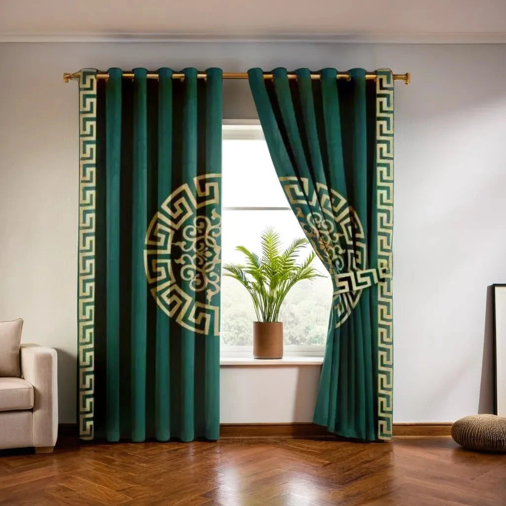 Eyelet Pattern Lasercut Curtain / Drapes In Premium Velvet Fabric
No Sales Tax Collected outside New York. Free Shipping to 48 states. Please visit Shipping Policy
DecorPassionsEyelet Pattern Lasercut Curtain / Drapes