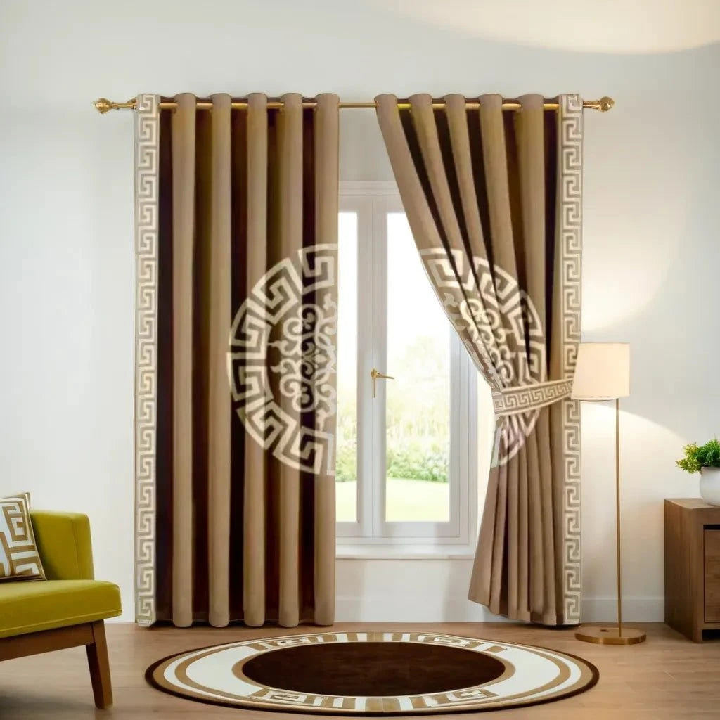 Eyelet Pattern Lasercut Curtain / Drapes In Premium Velvet Fabric
No Sales Tax Collected outside New York. Free Shipping to 48 states. Please visit Shipping Policy
DecorPassionsEyelet Pattern Lasercut Curtain / Drapes