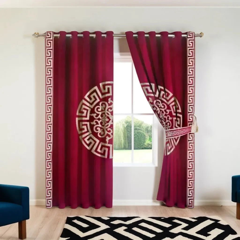 Eyelet Pattern Lasercut Curtain / Drapes In Premium Velvet Fabric
No Sales Tax Collected outside New York. Free Shipping to 48 states. Please visit Shipping Policy
DecorPassionsEyelet Pattern Lasercut Curtain / Drapes