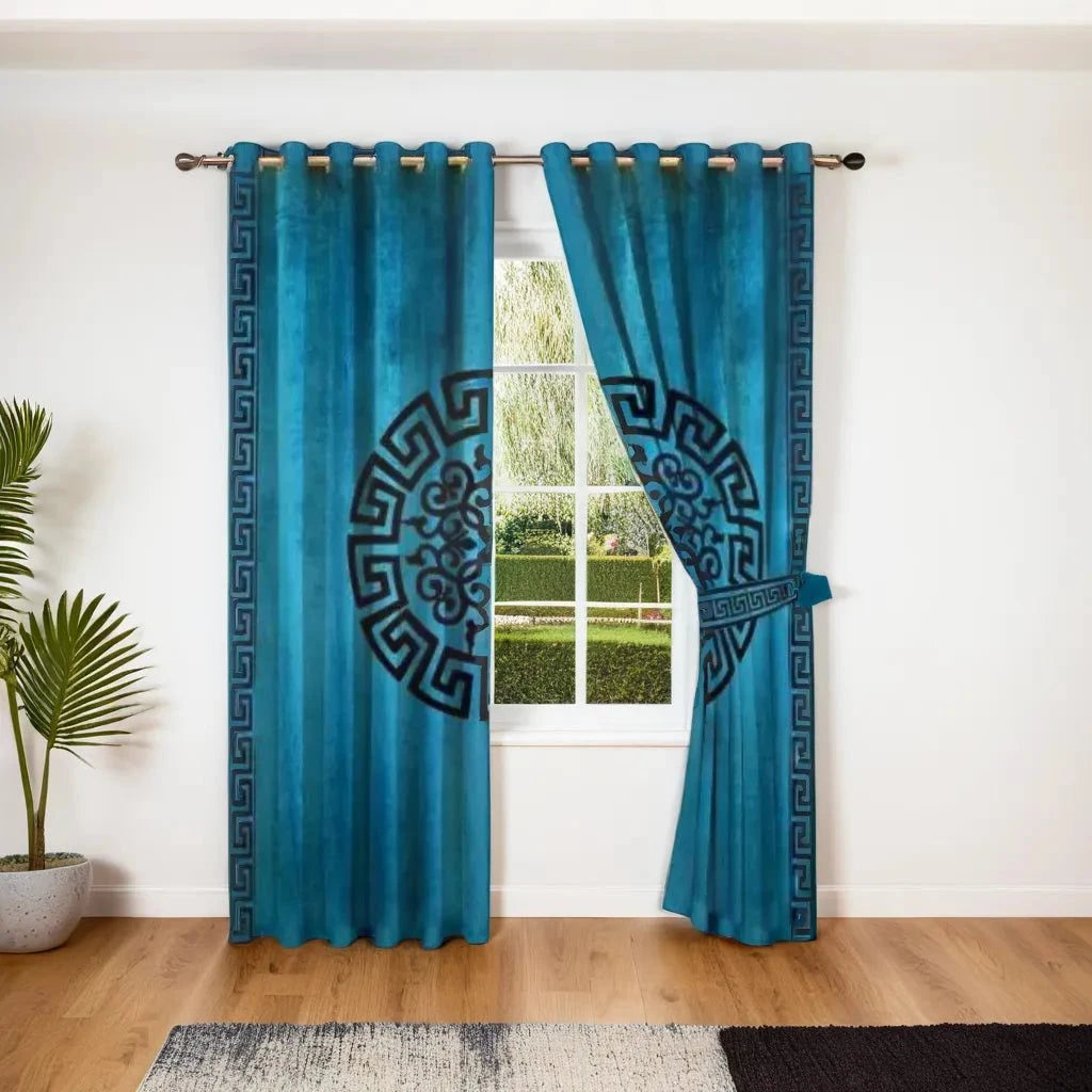 Eyelet Pattern Lasercut Curtain / Drapes In Premium Velvet Fabric
No Sales Tax Collected outside New York. Free Shipping to 48 states. Please visit Shipping Policy
DecorPassionsEyelet Pattern Lasercut Curtain / Drapes