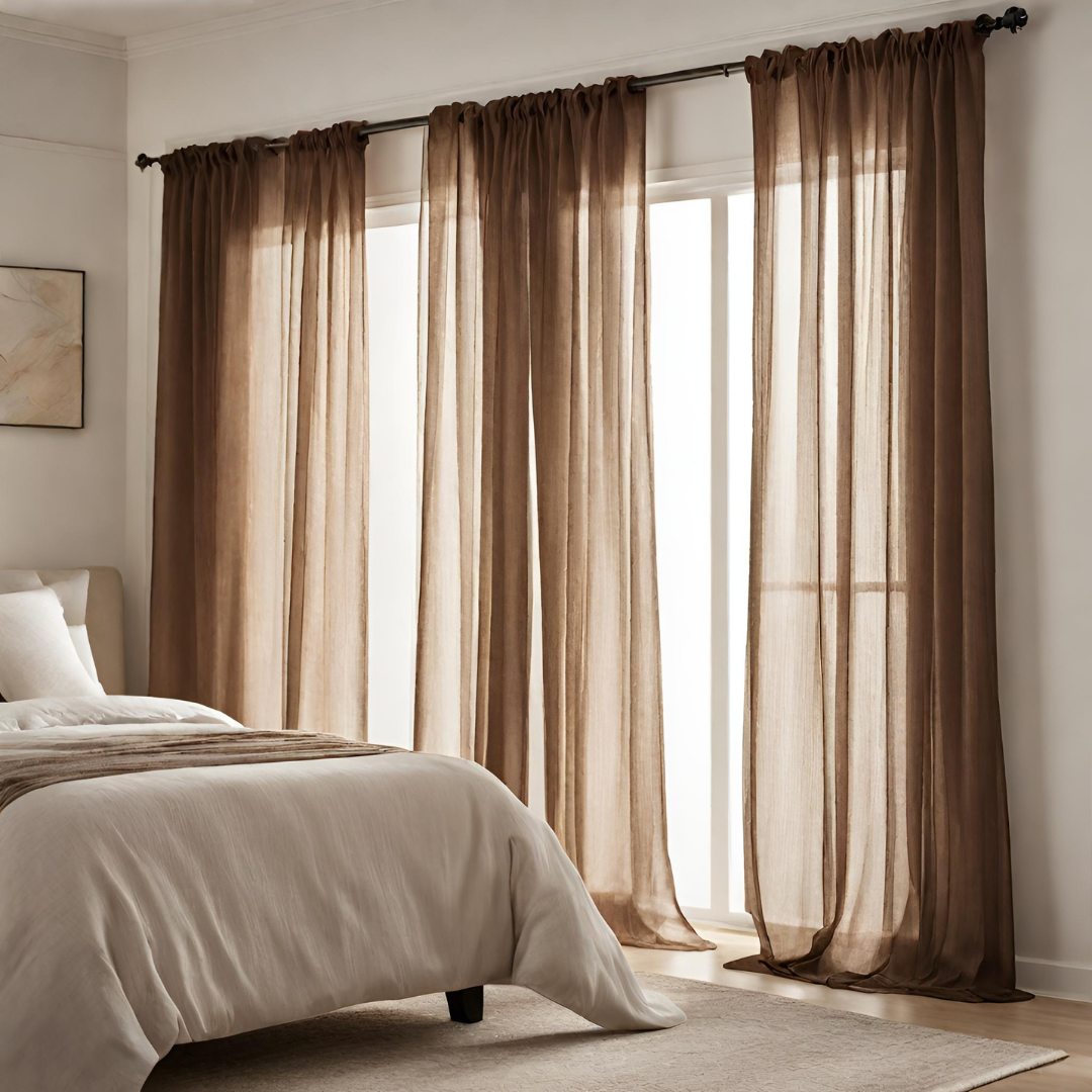 Plain Sheer Curtain - Brown
No Sales Tax Collected outside New York. Free Shipping to 48 states. Please visit Shipping Policy
DecorPassionsPlain Sheer Curtain - Brown