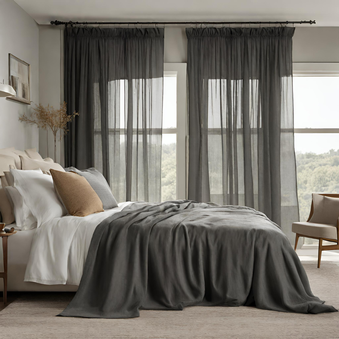 Plain Sheer Curtain - Charcoal
No Sales Tax Collected outside New York. Free Shipping to 48 states. Please visit Shipping Policy
DecorPassionsPlain Sheer Curtain - Charcoal