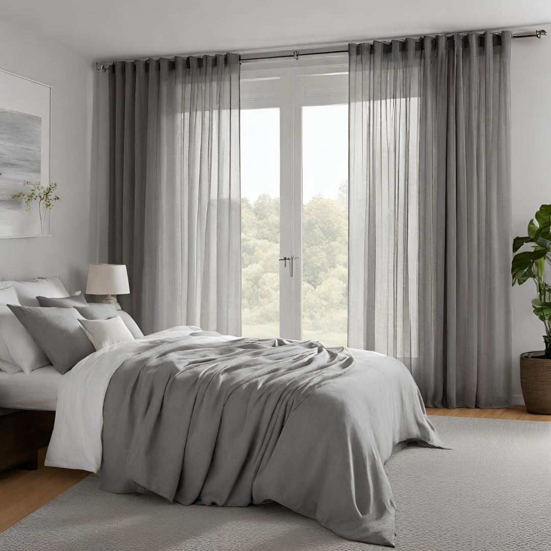 Plain Sheer Curtain - Grey
No Sales Tax Collected outside New York. Free Shipping to 48 states. Please visit Shipping Policy
DecorPassionsPlain Sheer Curtain - Grey