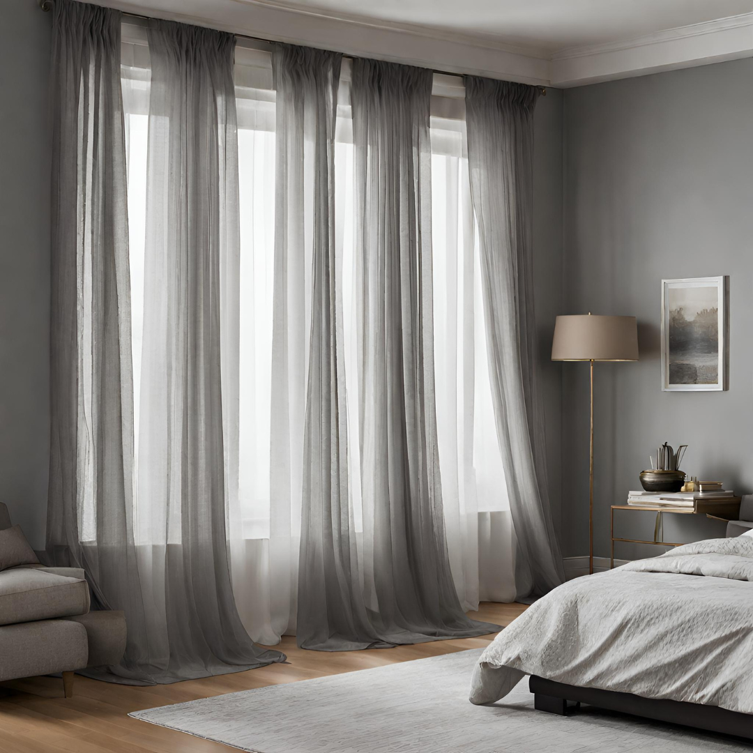 Plain Sheer Curtain - Grey
No Sales Tax Collected outside New York. Free Shipping to 48 states. Please visit Shipping Policy
DecorPassionsPlain Sheer Curtain - Grey