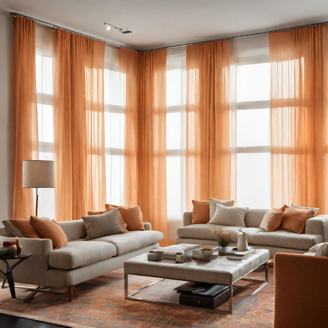 Plain Sheer Curtain - Light Orange
No Sales Tax Collected outside New York. Free Shipping to 48 states. Please visit Shipping Policy
DecorPassionsPlain Sheer Curtain - Light Orange