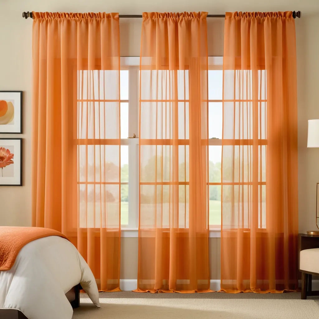 Plain Sheer Curtain - Light Orange
No Sales Tax Collected outside New York. Free Shipping to 48 states. Please visit Shipping Policy
DecorPassionsPlain Sheer Curtain - Light Orange