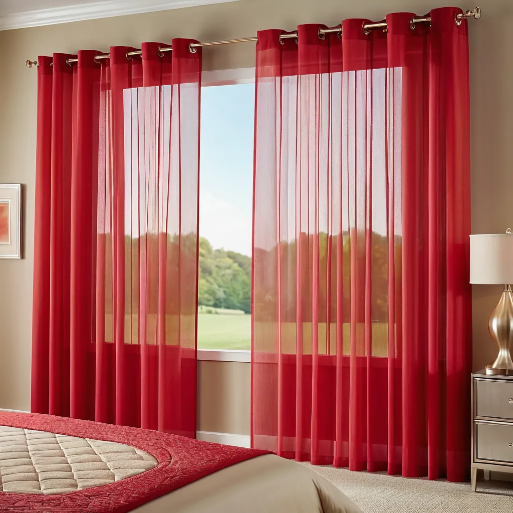 Plain Sheer Curtain - Red
No Sales Tax Collected outside New York. Free Shipping to 48 states. Please visit Shipping Policy
DecorPassionsPlain Sheer Curtain - Red