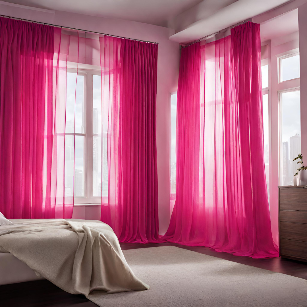 Plain Sheer Curtain - Shocking Pink
No Sales Tax Collected outside New York. Free Shipping to 48 states. Please visit Shipping Policy
DecorPassionsPlain Sheer Curtain - Shocking Pink