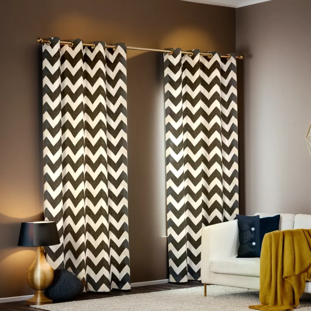 Printed Curtains / Drapes (Zig Zag Designs)